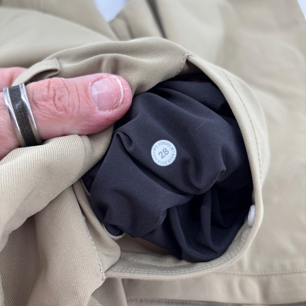 Lululemon Men Commission Shorts 28 Khaki Tan Warpstreme Chino 9" Inseam Gorpcore - Picture 3 of 6